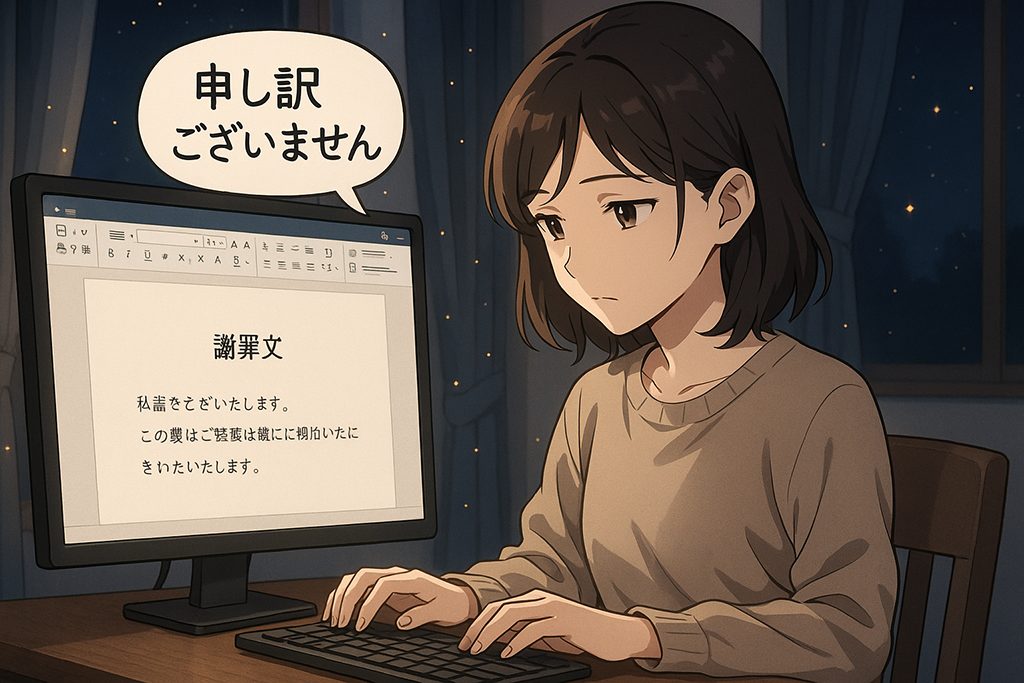 ちっち君の謝罪