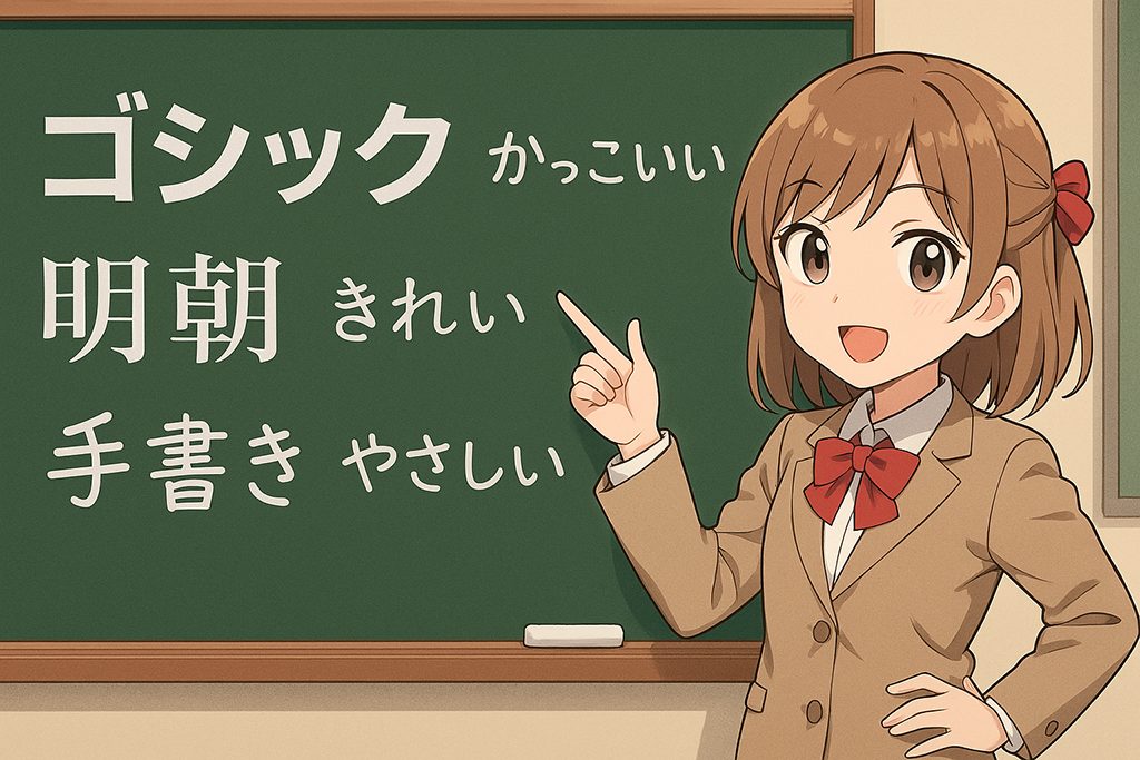 Vtuber向けロゴフォント