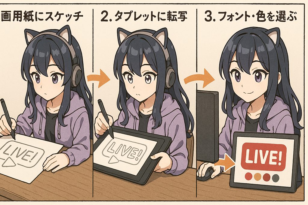 Vtuberロゴの作り方