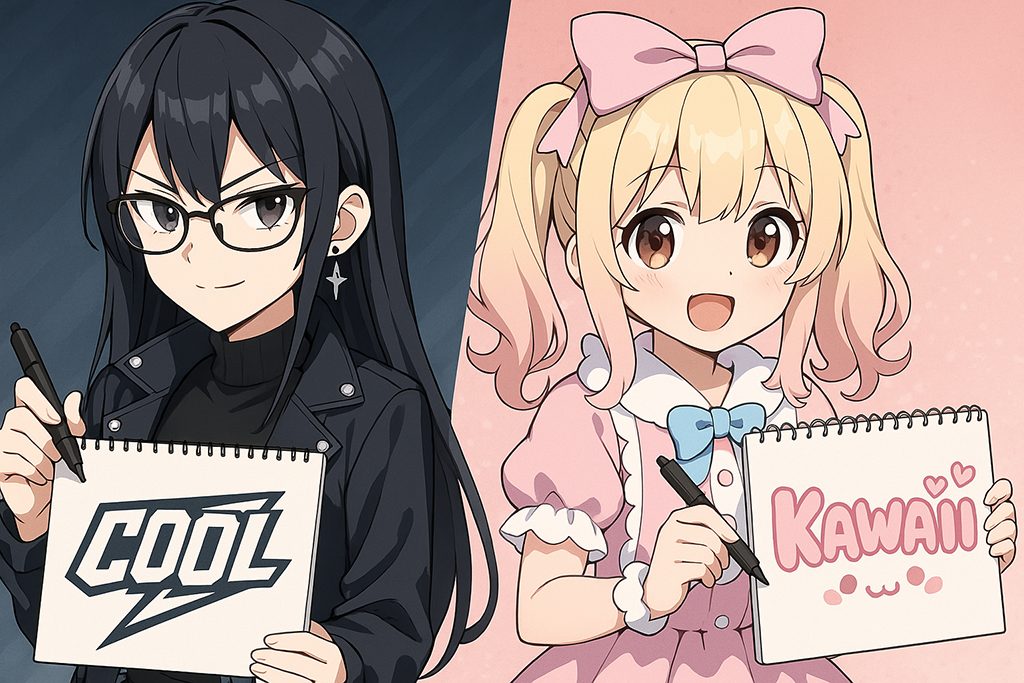 かっこいい＆かわいいVtuberロゴデザイン