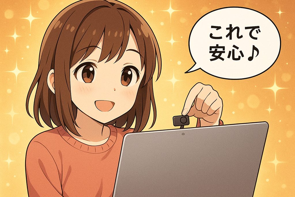 ウェブカメラの物理カバー