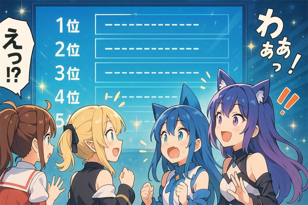 VTuber歌うまランキングの変遷