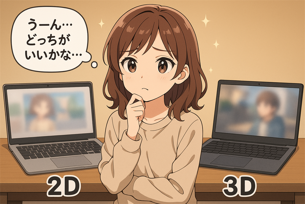 2Dと3Dモデルの違い
