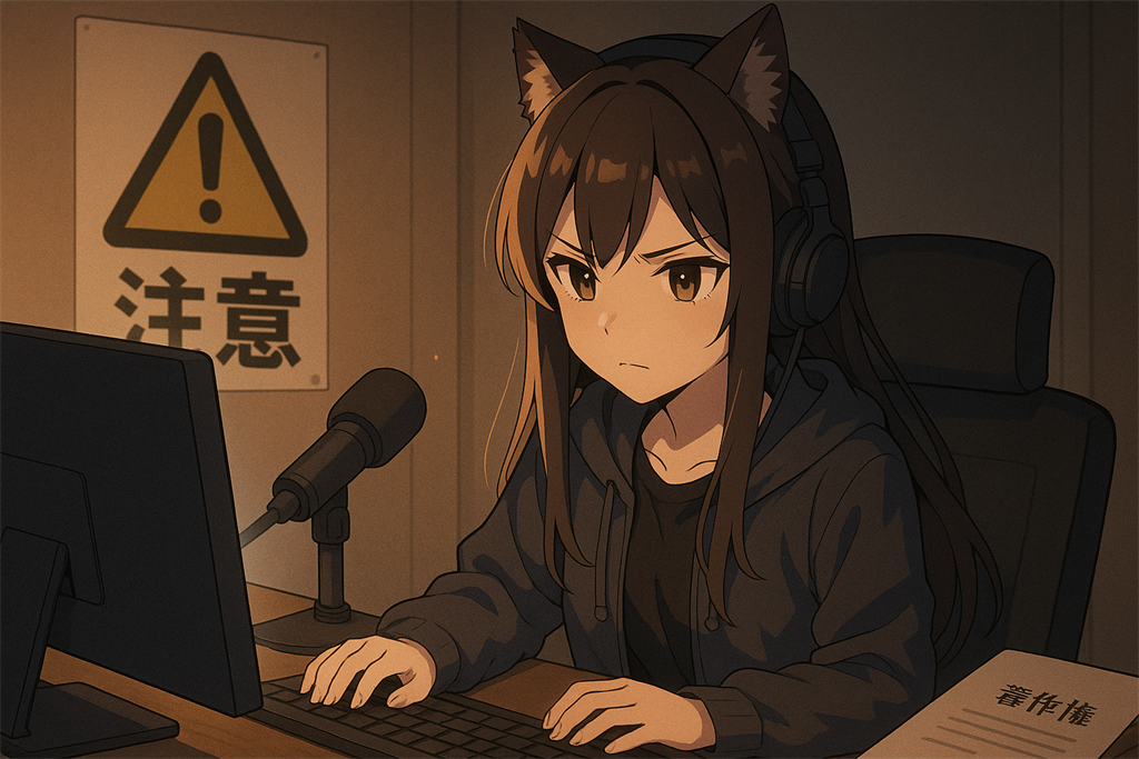 同時視聴の音声と著作権