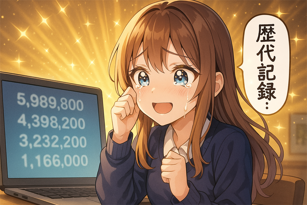 歴代のVTuber同接ランキング