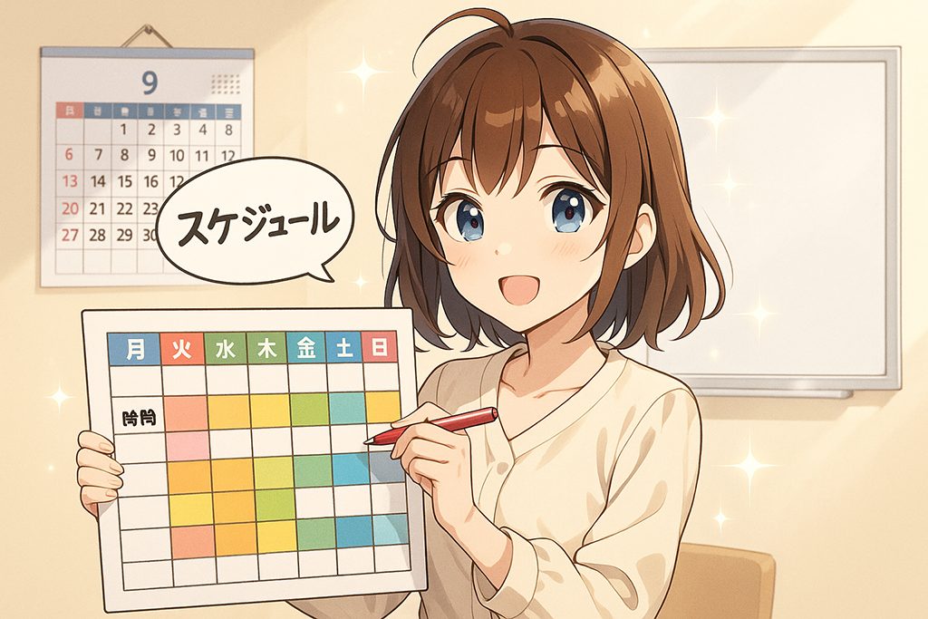 月間・週間の表テンプレート