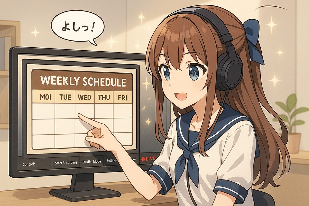 配信予定カレンダーとボード