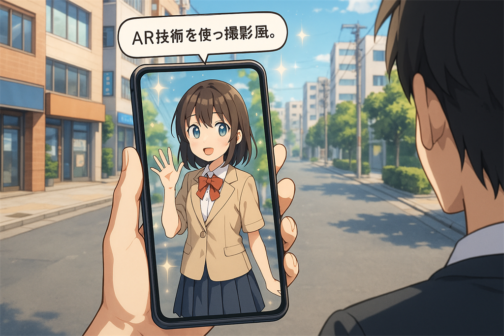 現実風景と合わせる